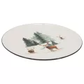 Assiette Cerfs et sapin PM