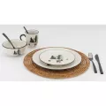 Assiette Cerfs et sapin PM