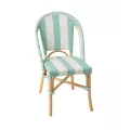 Chaise Bistrot Rotin Romy Turquoise
