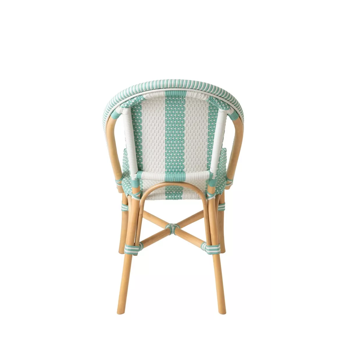 Chaise Bistrot Rotin Romy Turquoise