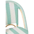 Chaise Bistrot Rotin Romy Turquoise