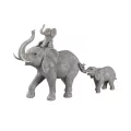 Eléphants gris Famille 72x42
