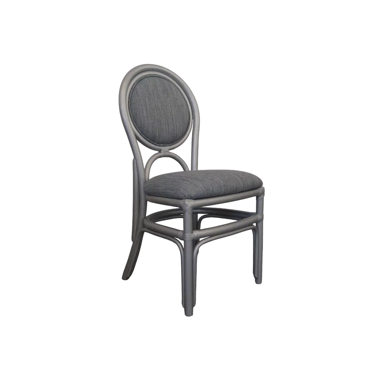 Chaise Médaillon en Rotin Agent