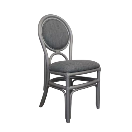 Chaise Médaillon en Rotin Agent