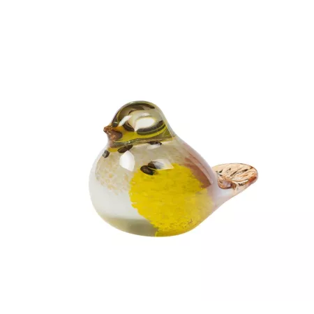 Oiseau Nobu en pate de verre 12x7