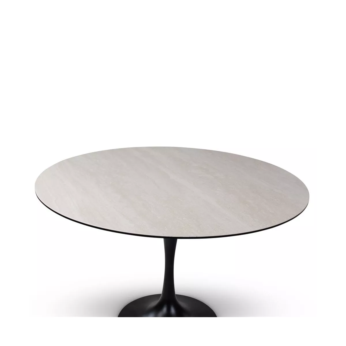 Table Tino Céramique Travertin diam 120