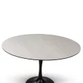 Table Tino Céramique Travertin diam 120