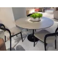 Table Tino Céramique Travertin diam 120