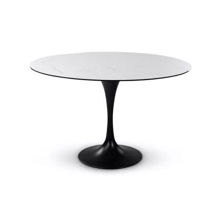 Table Tino Céramique Marbre blanc diam 120