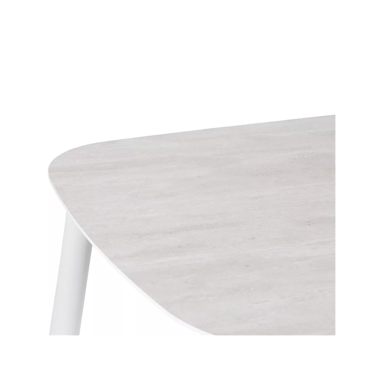 Table 220x100 Livy  Aluminium et Pierre