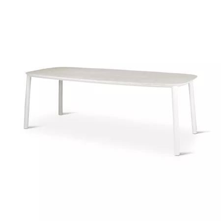 Table 220x100 Liv Aluminium et Pierre