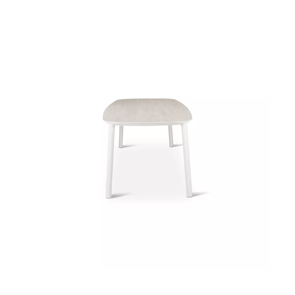 Table 220x100 Livy  Aluminium et Pierre