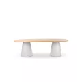 Table 260x110 Pipa Aluminium et Teak