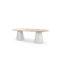 Table 260x110 Pipa Aluminium et Teak