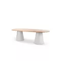 Table 260x110 Pipa Aluminium et Teak