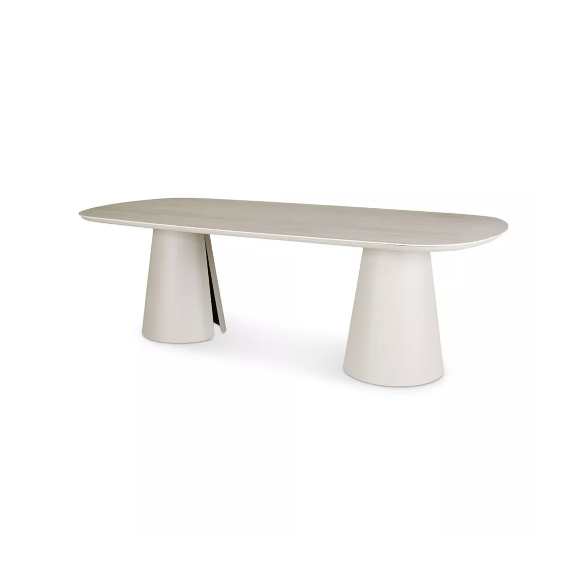 Table 240x110 Clocks Aluminium et Pierre
