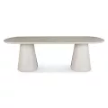Table 240x110 Clocks Aluminium et Pierre