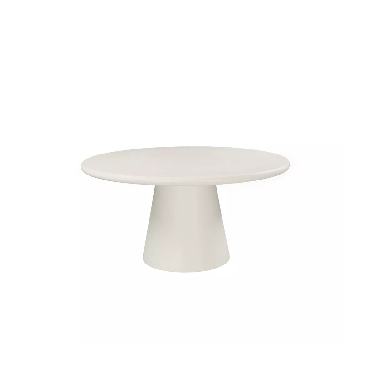 Table Jade Micro-ciment Blanche diam 150