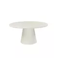 Table Jade Micro-ciment Blanche diam 150