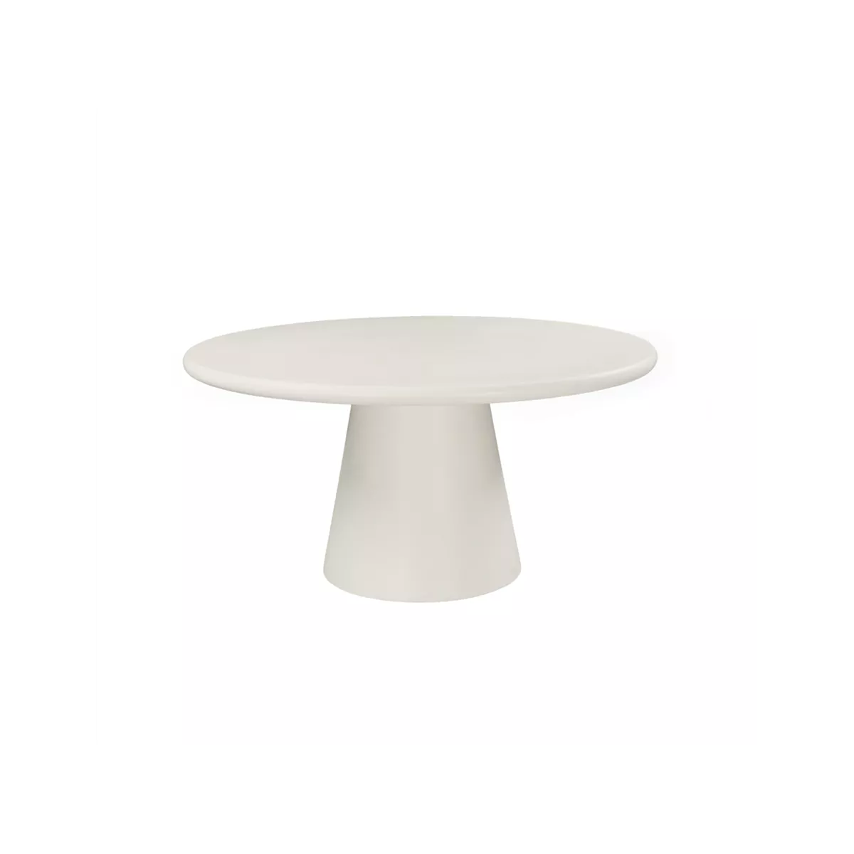Table Jade Micro-ciment Blanche diam 150