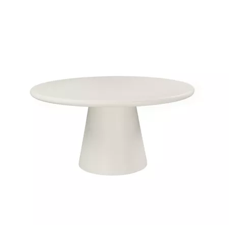 Table Jade Micro-ciment Blanche diam 150