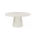 Table Jade Micro-ciment Blanche diam 150