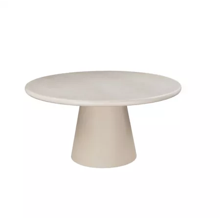 Table Jade Micro-ciment Beige diam 150