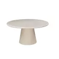 Table Jade Micro-ciment Beige diam 150