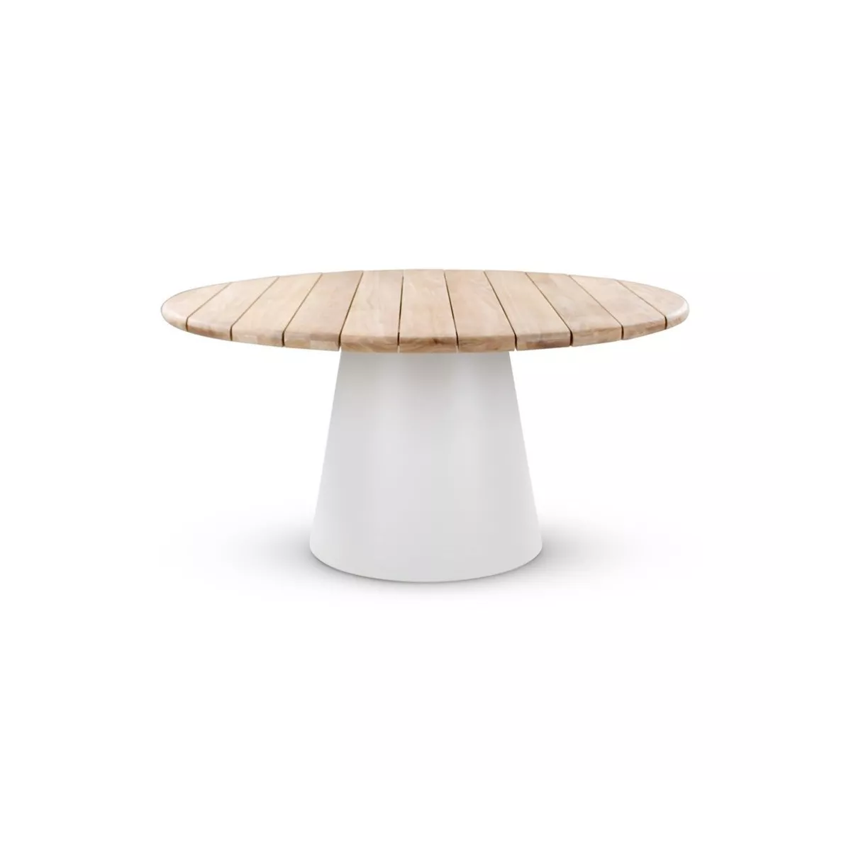 Table 150x150 Apollo Aluminium et Teak