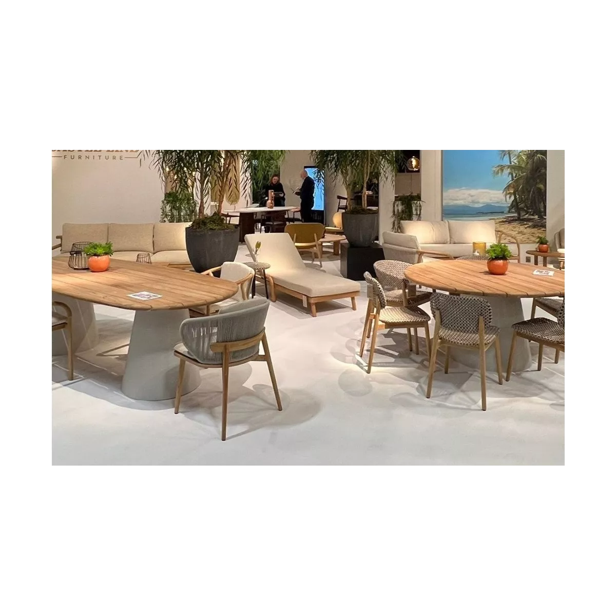 Table 260x110 Pipa Aluminium et Teak