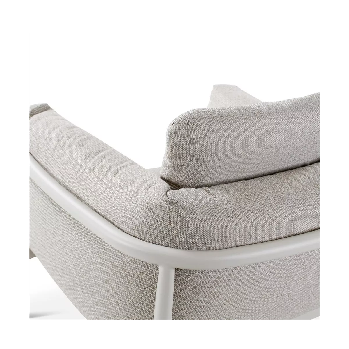 Salon Livy Canapé 3 places + 2 Fauteuils Alu Sand