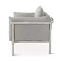 Salon Livy Canapé 3 places + 2 Fauteuils Alu Sand