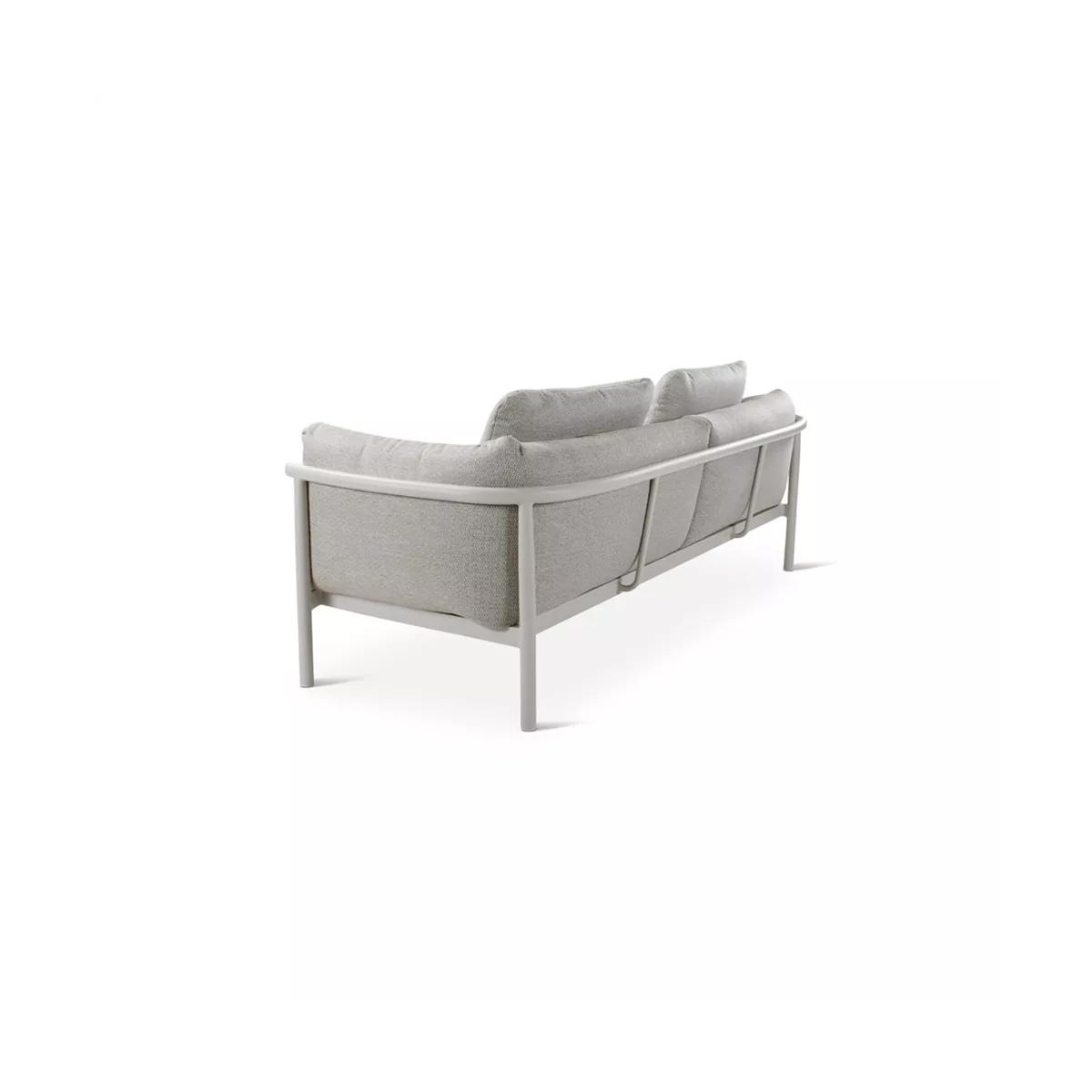 Salon Livy Canapé 3 places + 2 Fauteuils Alu Sand