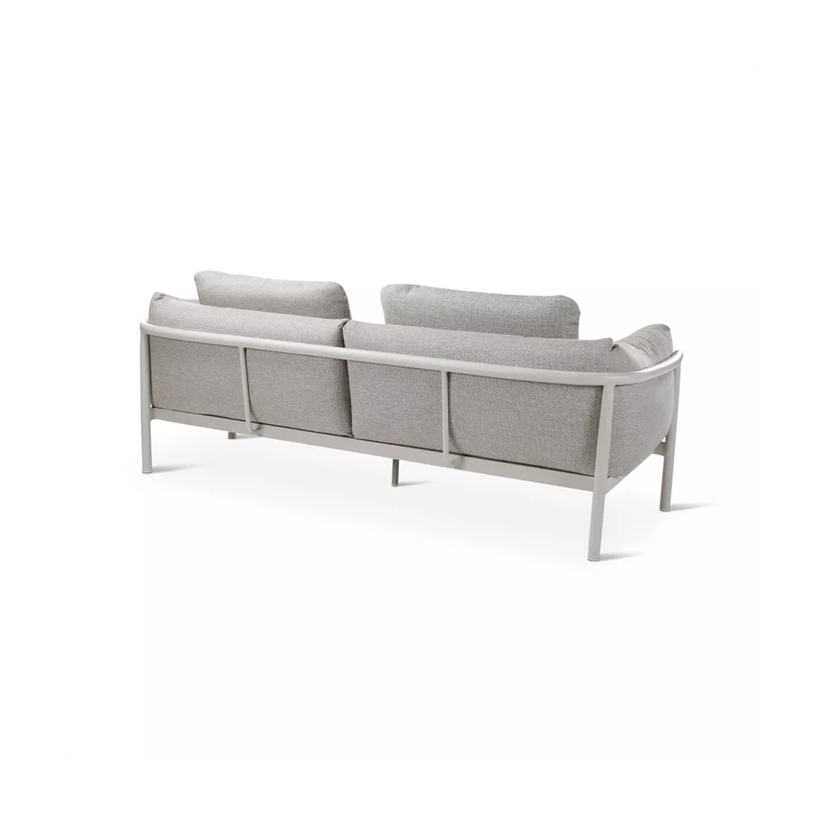 Salon Livy Canapé 3 places + 2 Fauteuils Alu Sand