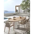 Table 260x110 Pipa Aluminium et Teak
