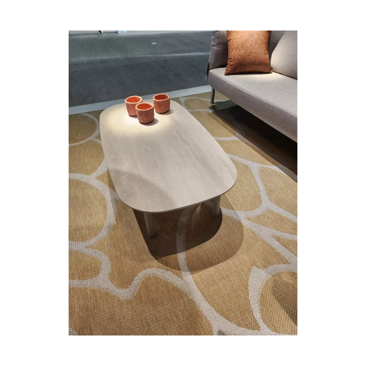 Table Basse Livy Alu Sand 120x65