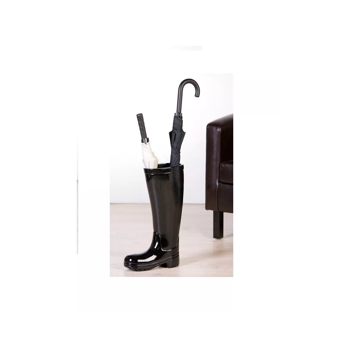 Porte Parapluies Botte Noire
