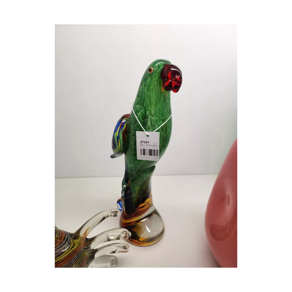 Perroquet en pate de verre