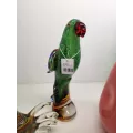 Perroquet en pate de verre