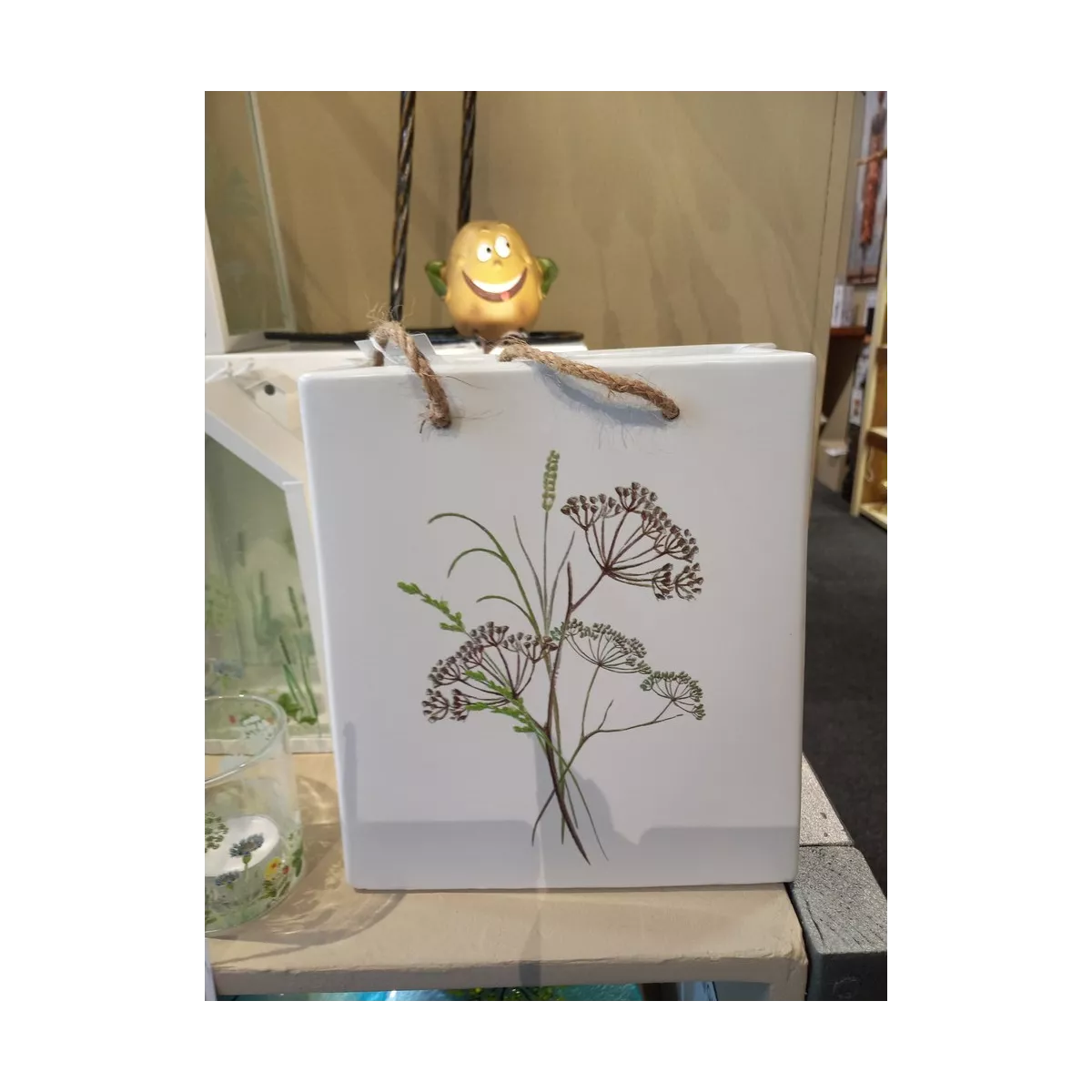 Vase Sac Motif Herbe