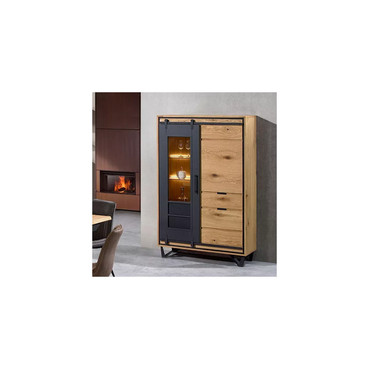 Vitrine Sunset 110 cm avec Led