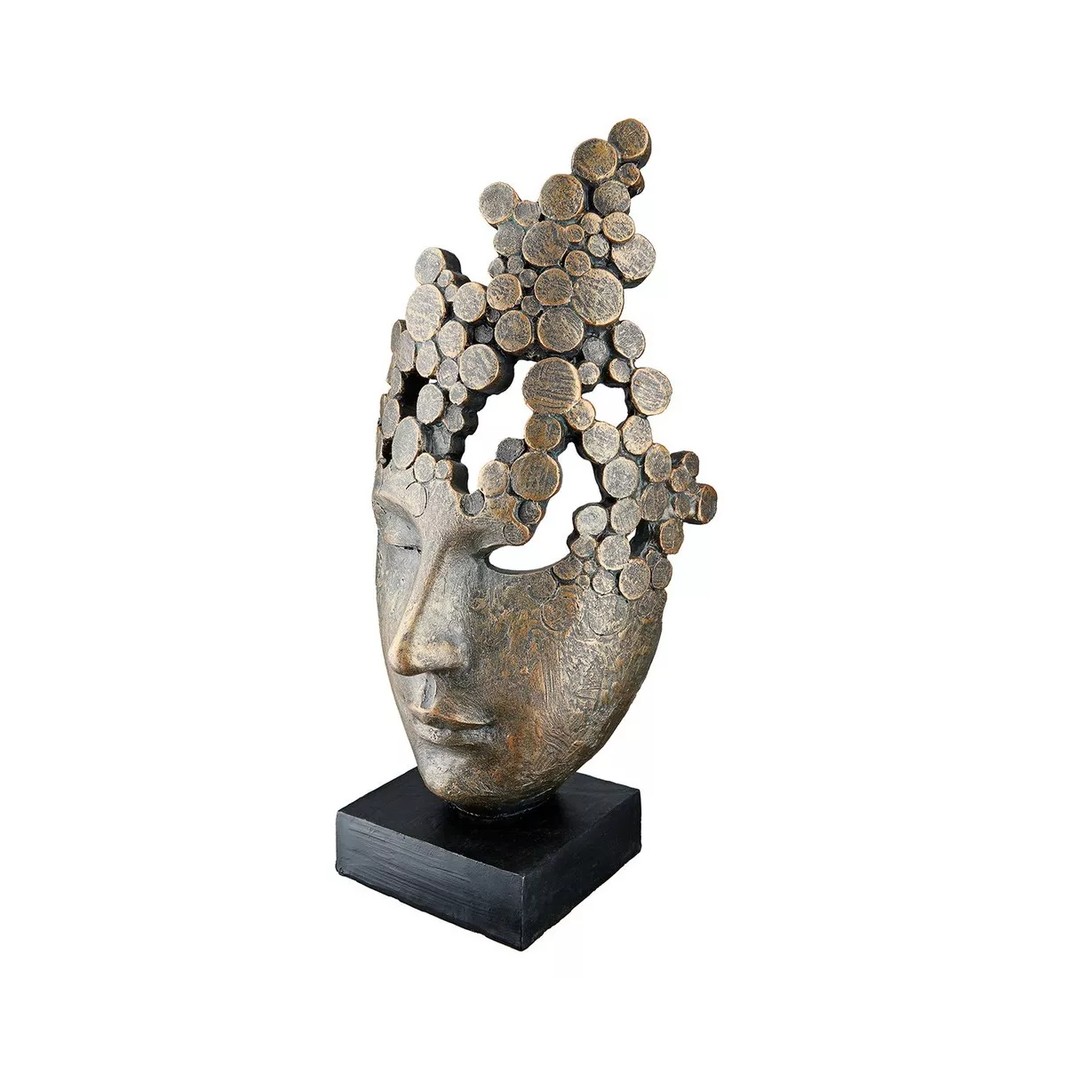 Sculpture Masque Visage H.32cm