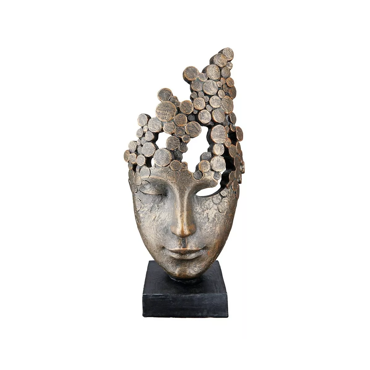 Sculpture Masque Visage H.32cm
