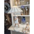 Lampe Becky Beige et blanc H.60cm