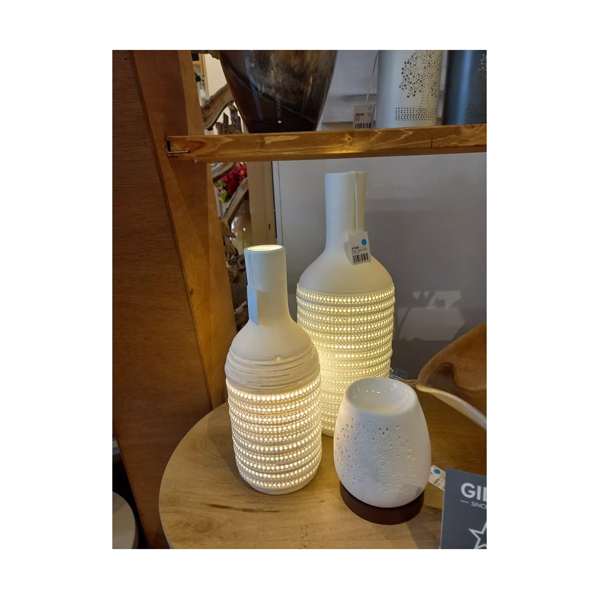 Lampe Porcelaine Sacoma H.39