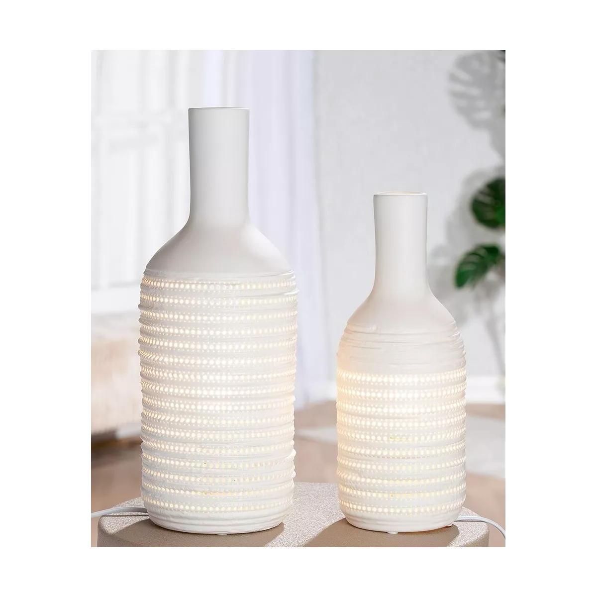 Lampe Porcelaine Sacoma H.39