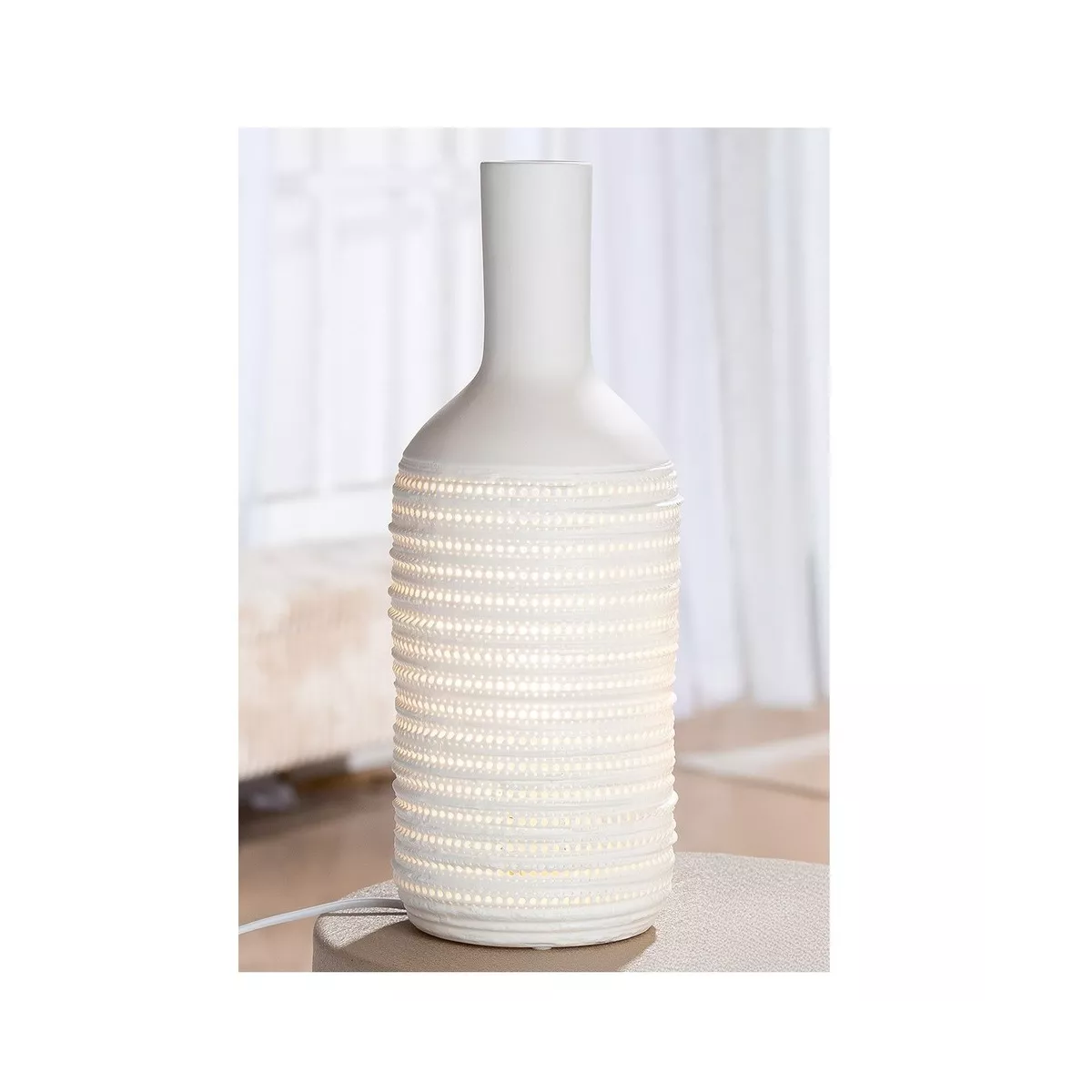 Lampe Porcelaine Sacoma H.39