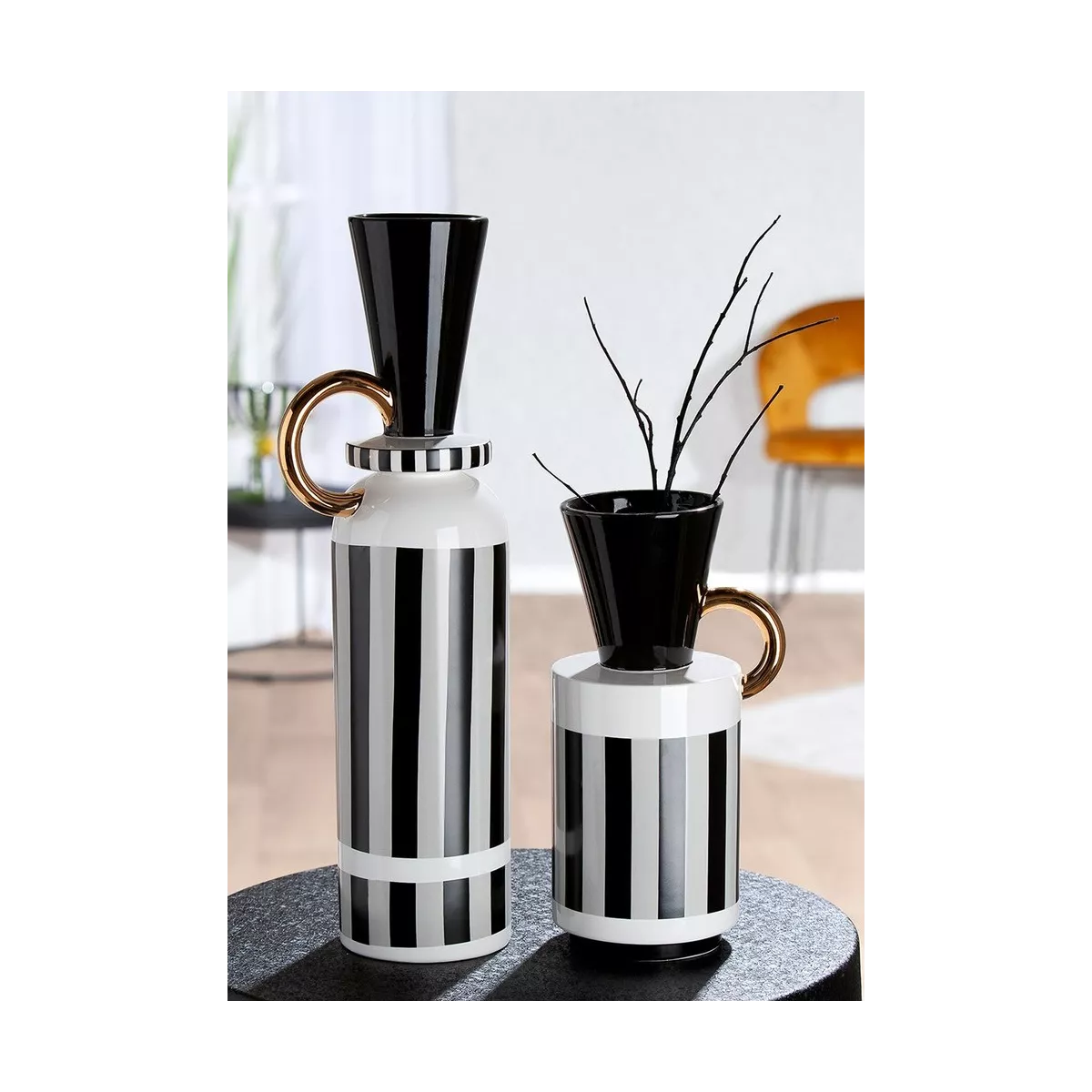 Vase Pomposo Rayé H.30cm
