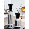 Vase Pomposo Rayé H.48cm