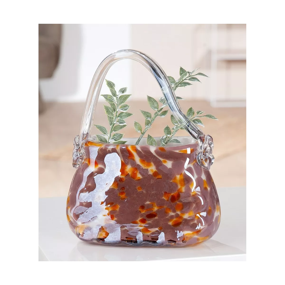 Vase Sac Pâte de verre H.22 cm
